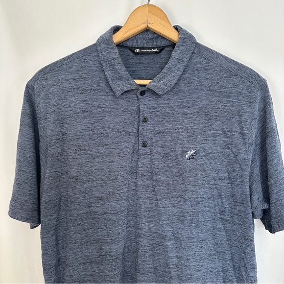 Travis Mathew‎ Polo Shirt Mens XL Cotton Embroidered Logo Blue - Picture 2 of 14